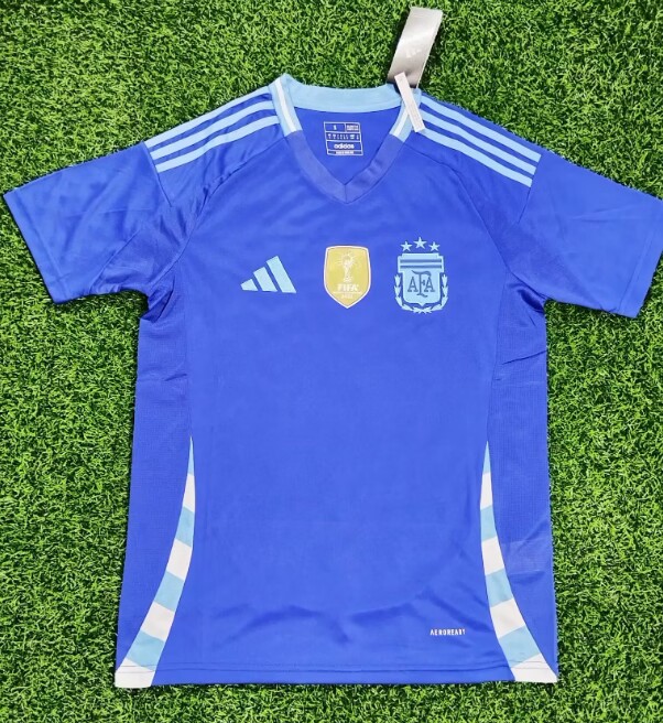 AAA Quality Argentina 2024 Away Blue Plus Size Soccer Jersey